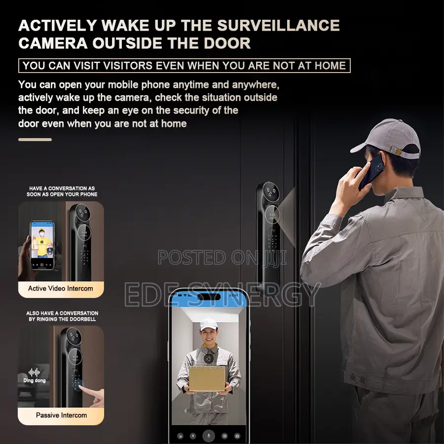 AI Smart Door Lock WiFi Facial Recognition Fingerprint Digital Lock