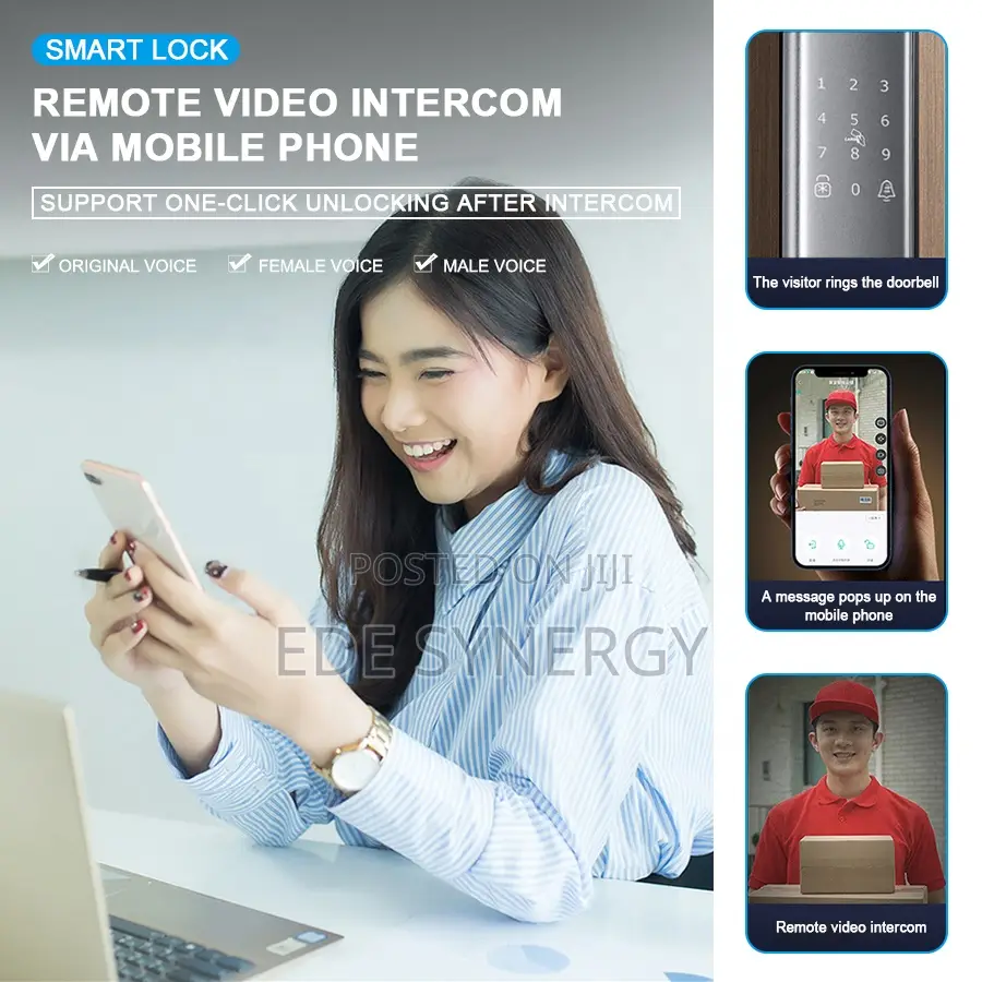 Active Video Intercom Smart Door Lock With Tuya APP
