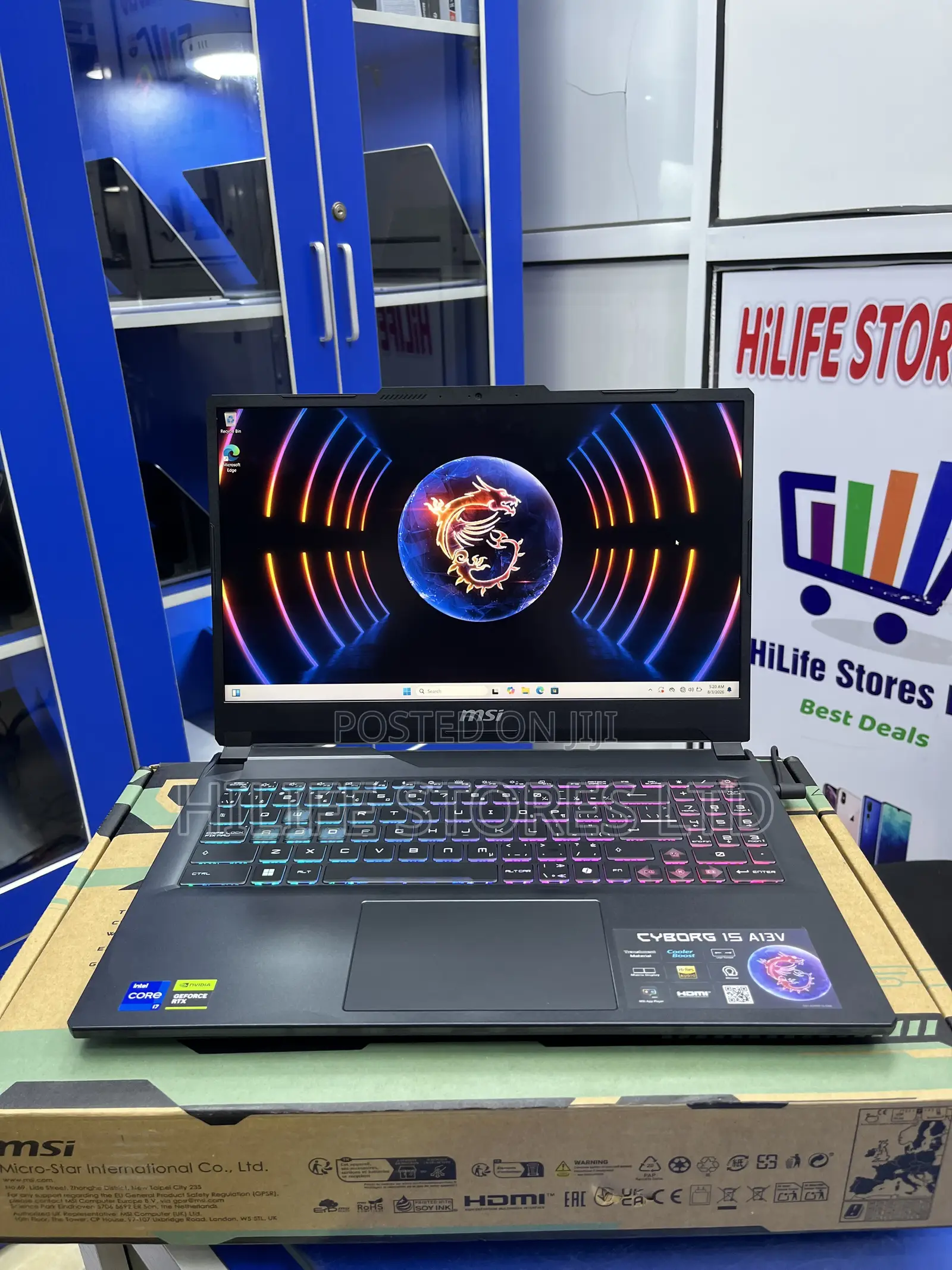 New Laptop MSI Cyborg 15 16GB Intel Core i7 SSD 512GB