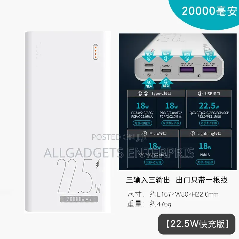 Romoss 20000mah.22.5W