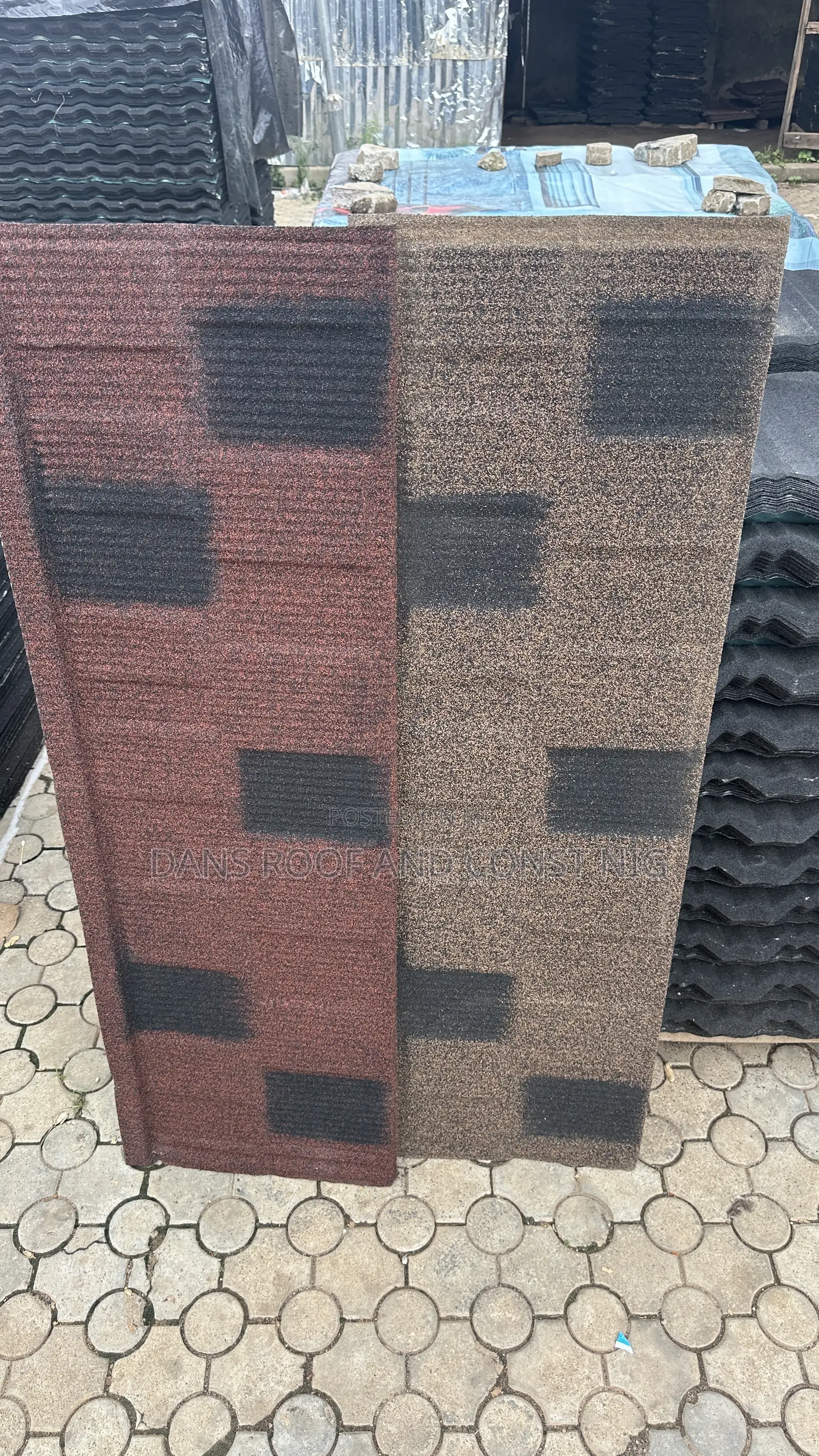 Coffee Black Shingle and Red Mix Black Shingle