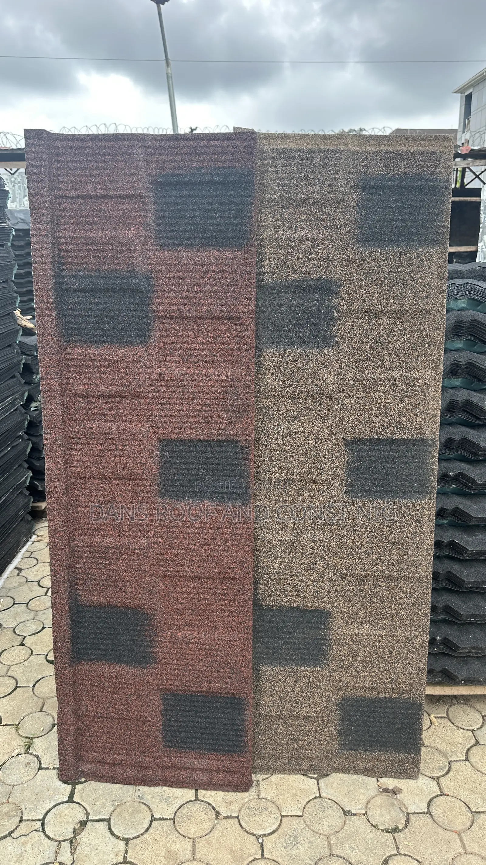 Coffee Black Shingle and Red Mix Black Shingle
