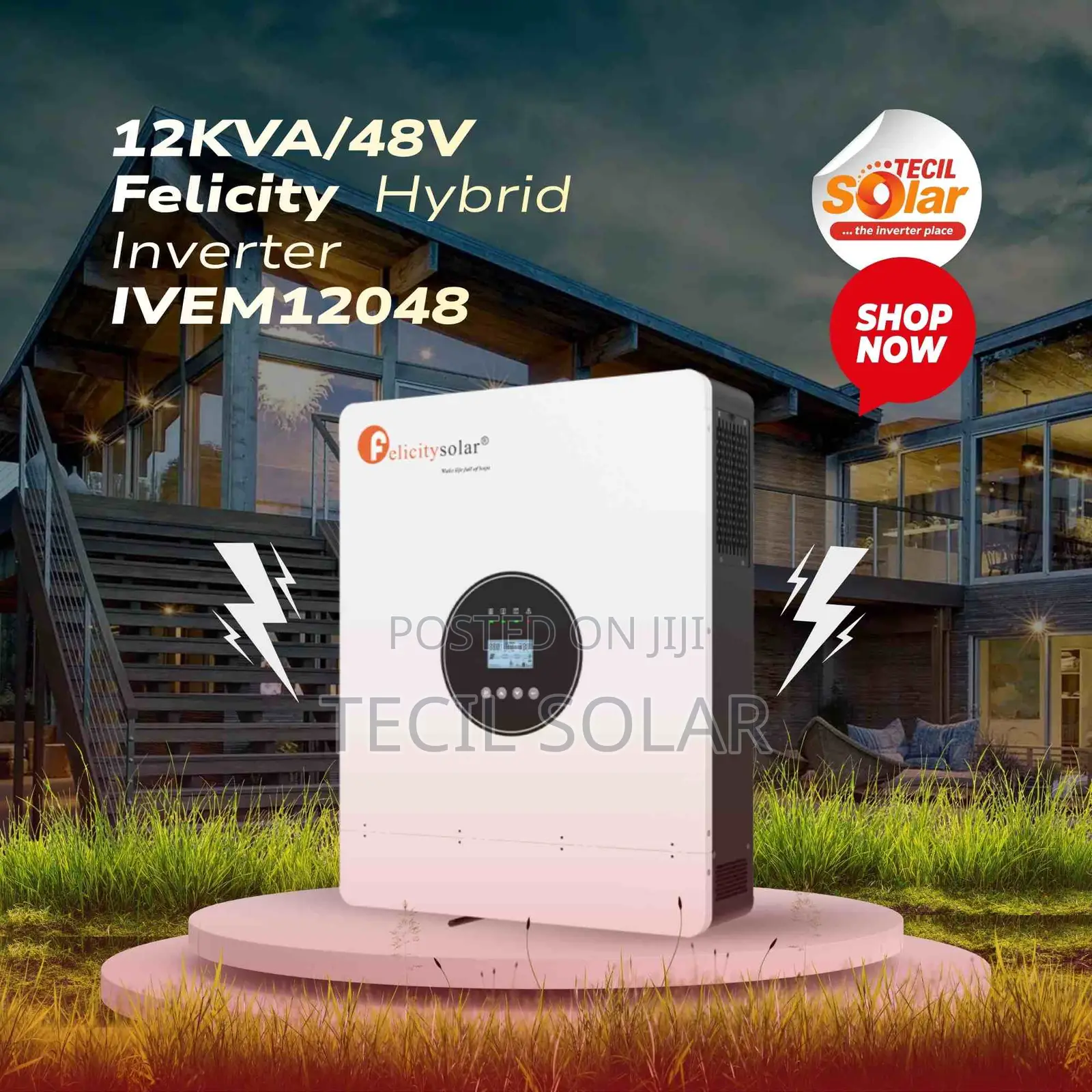 12kva/48v Felicity Hybrid Inverter IVEM12048