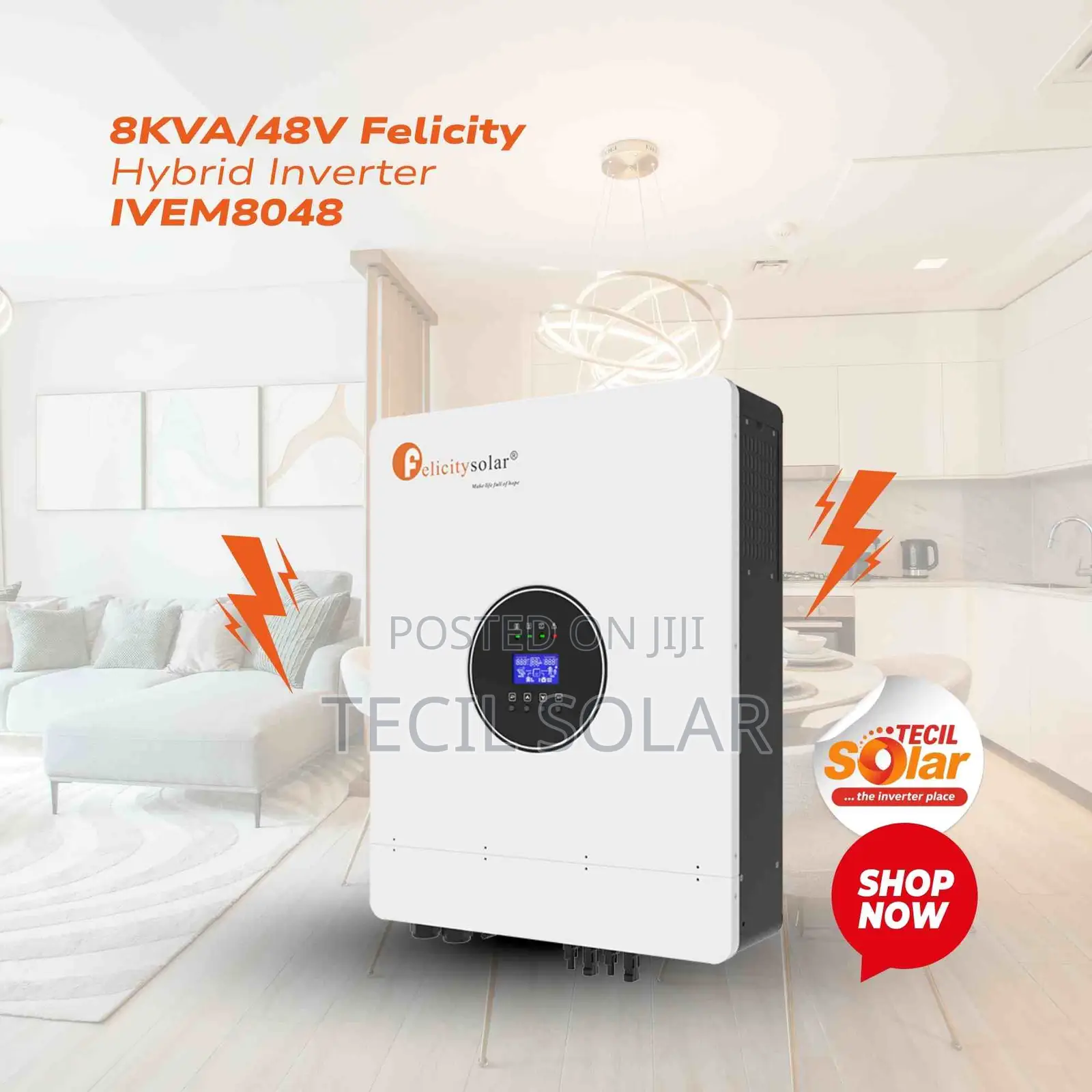 8kva/48v Felicity Hybrid Inverter -IVEM8048