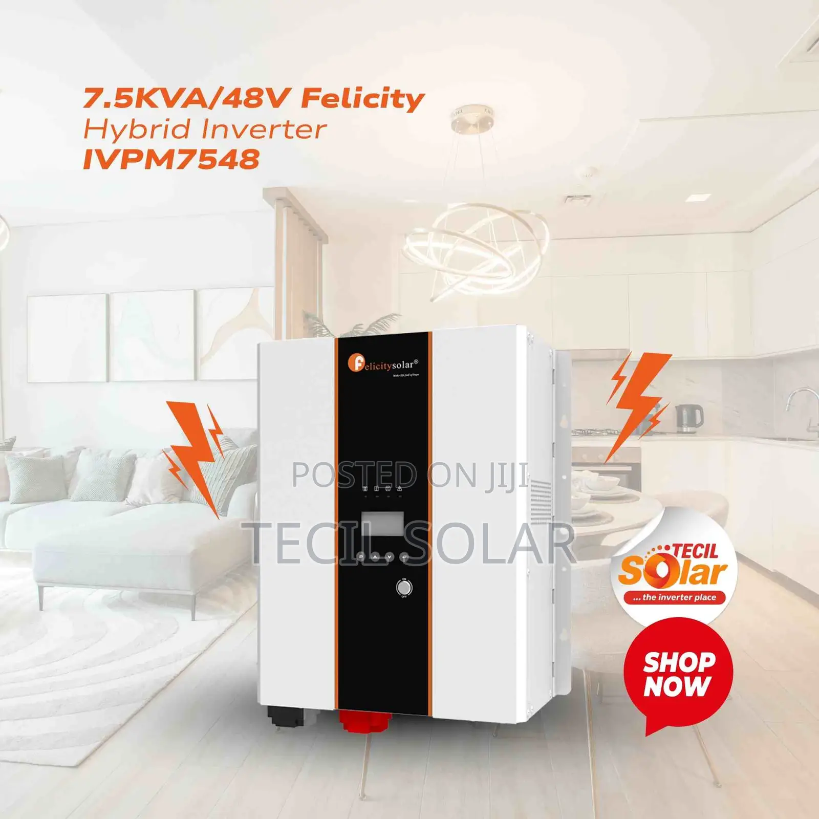7.5kva/48v Felicity Hybrid Inverter -IVPM7548