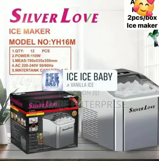 Silver Love Ice Cube Maker