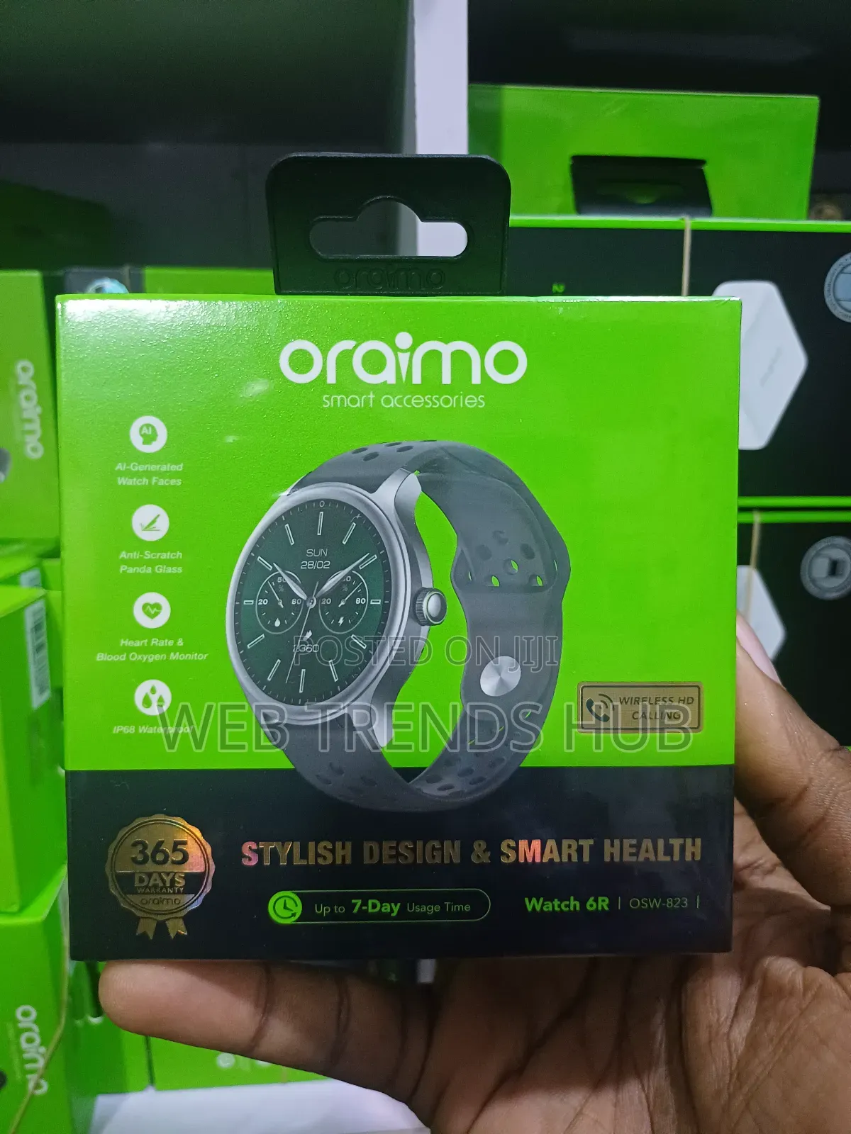 Oraimo Watch 6R Smart Watch (OSW-823) -7-Day Battery IP68 Waterproof