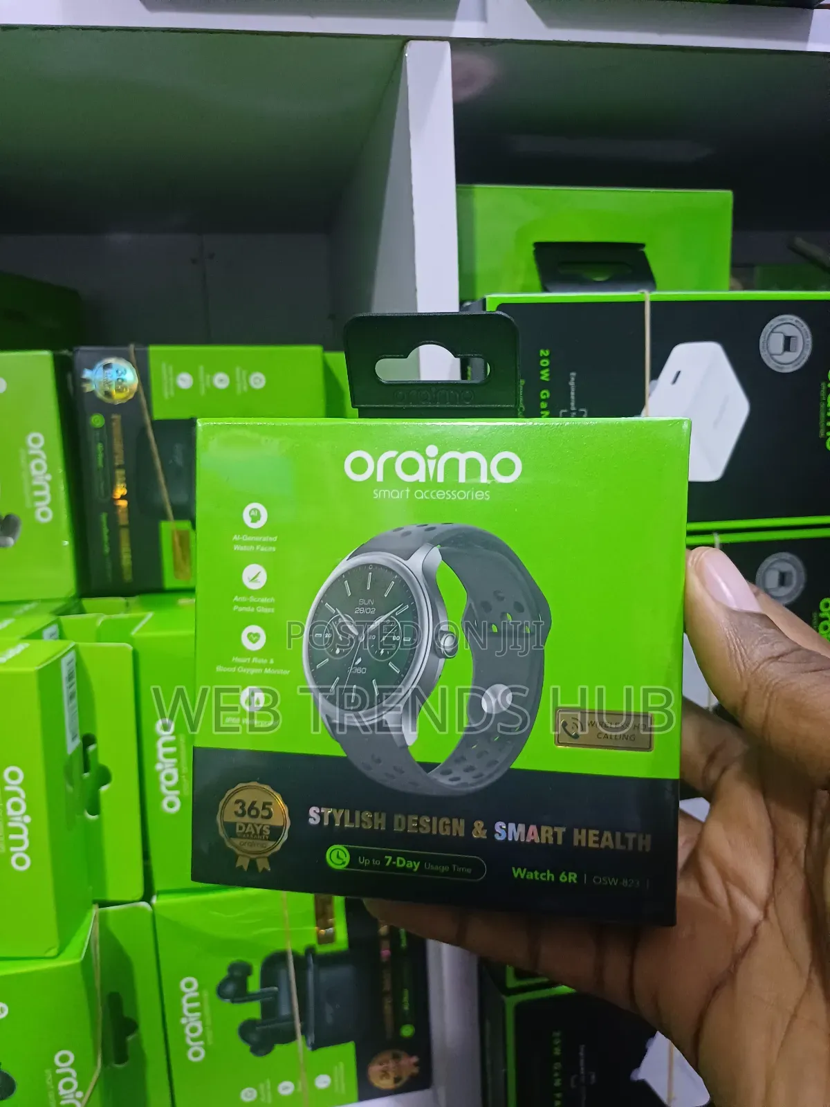 Oraimo Watch 6R Smart Watch (OSW-823) -7-Day Battery IP68 Waterproof