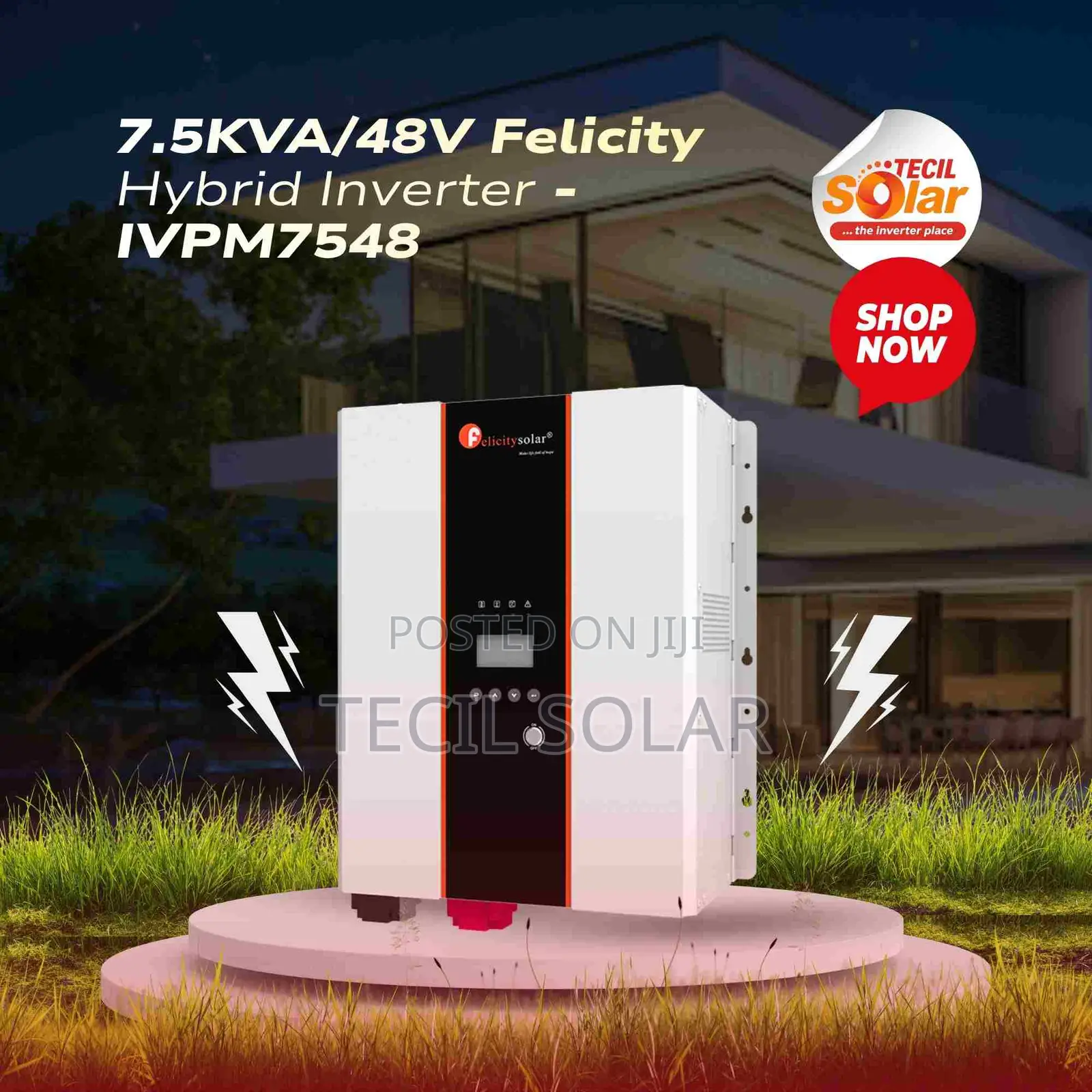 7.5kva/48v Felicity Hybrid Inverter -IVPM7548