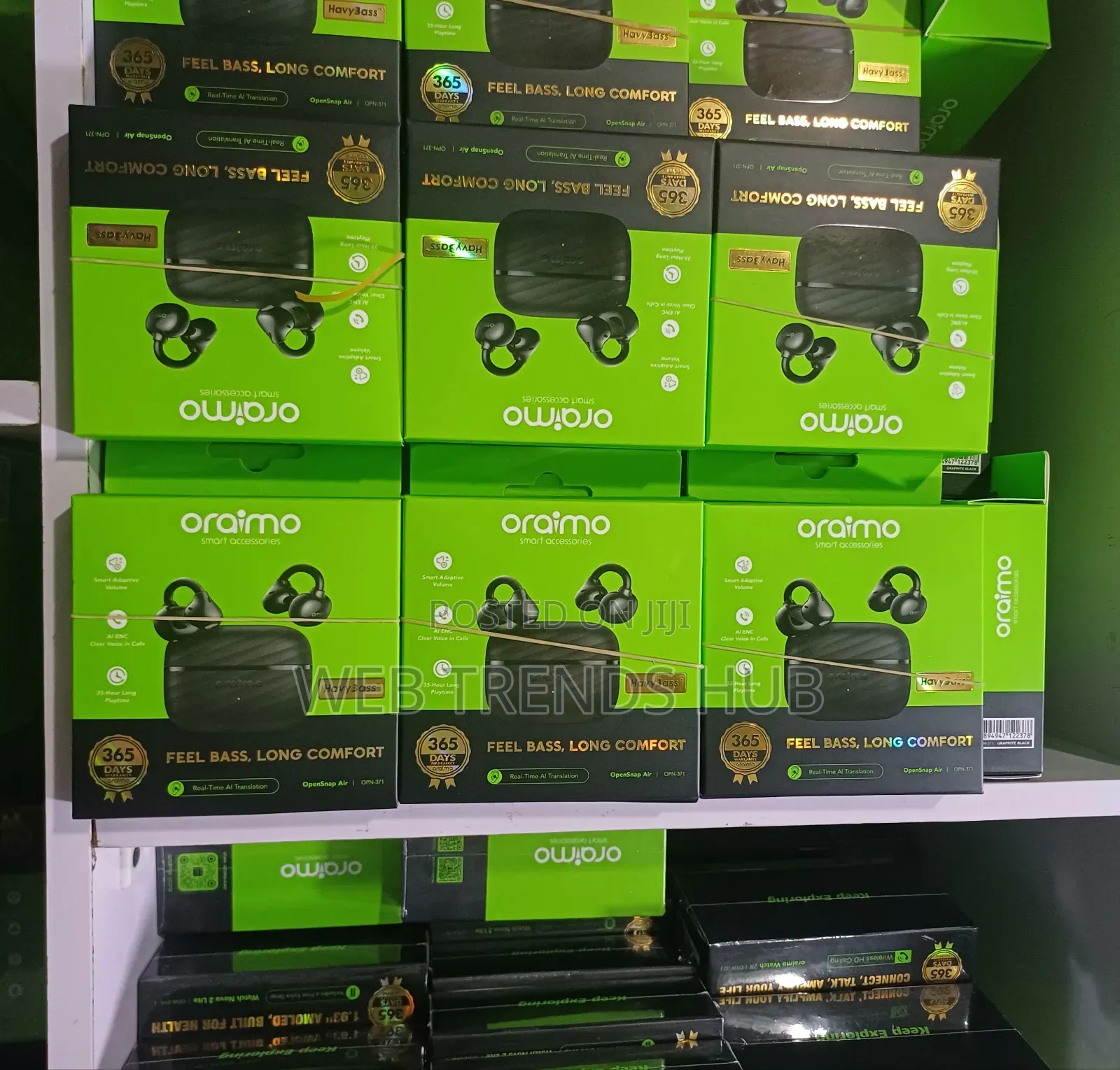 Oraimo OpenSnap Air (OPN-371) - AI ENC Clear Calls 35-Hour Playtime