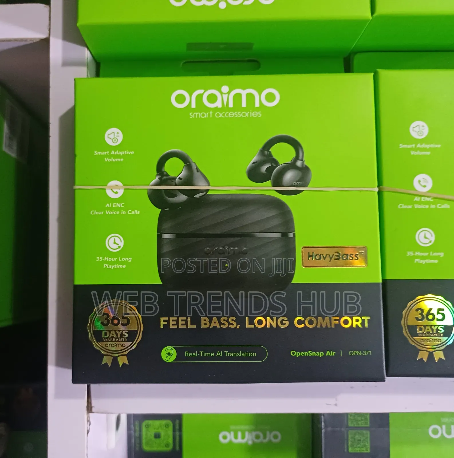 Oraimo OpenSnap Air (OPN-371) - AI ENC Clear Calls 35-Hour Playtime