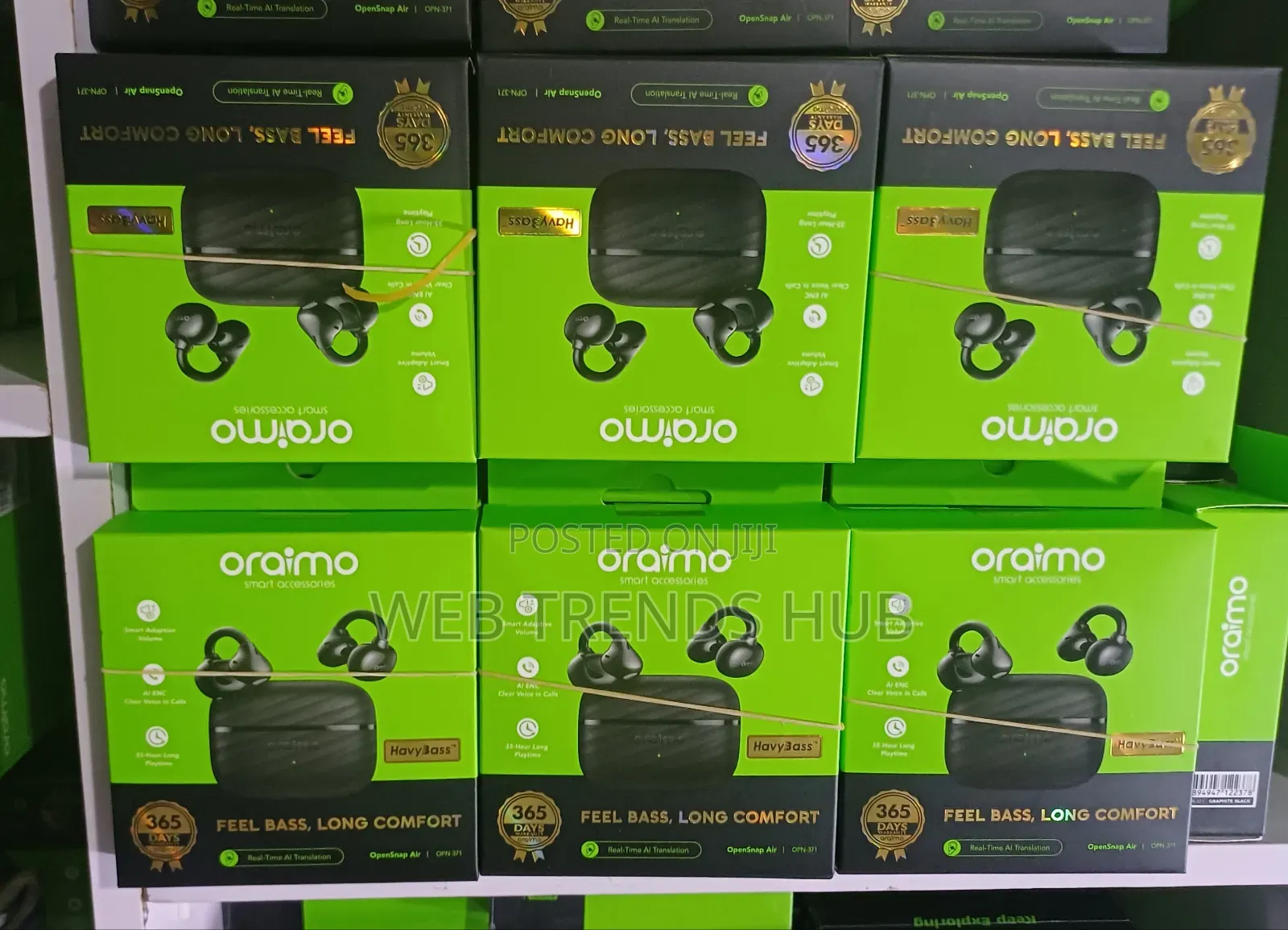 Oraimo OpenSnap Air (OPN-371) - AI ENC Clear Calls 35-Hour Playtime