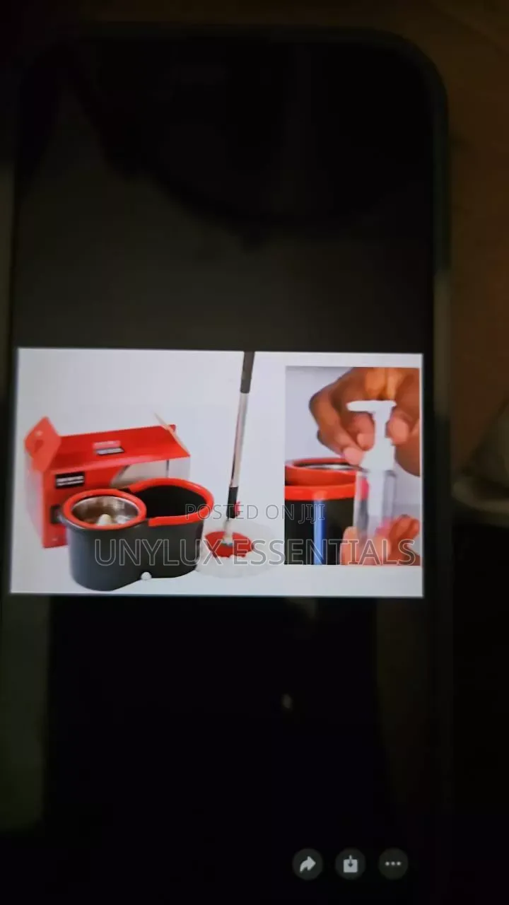 Black 360 Rotating Spin Mop