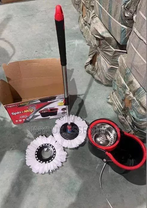 Black 360 Rotating Spin Mop