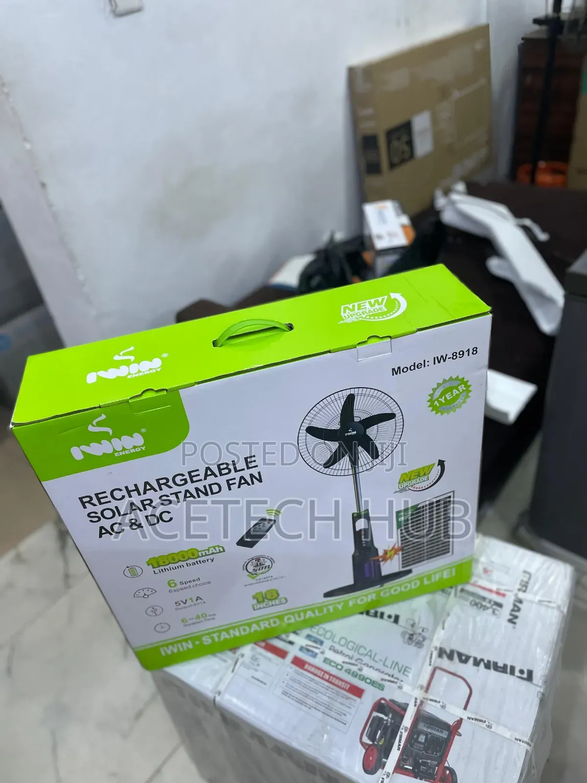 IWIN Solar Fan for Home and Office