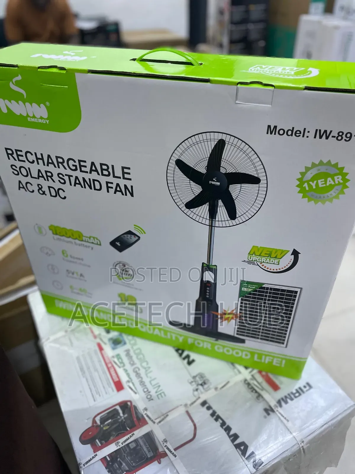IWIN Rechargeable Fan for Power Outages