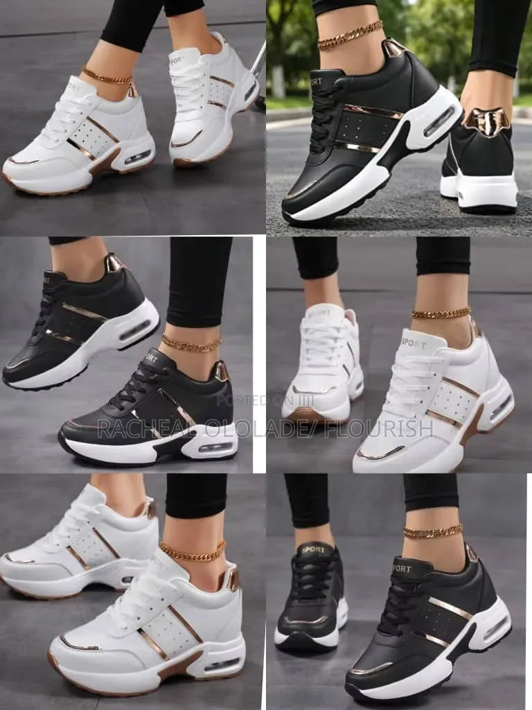 Elegant Female White Sneakers