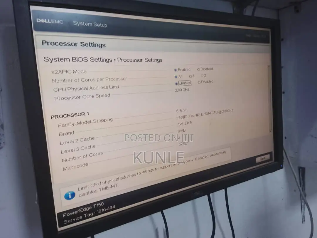 New Server Dell PowerEdge T150 8GB Intel Xeon SSD 512GB