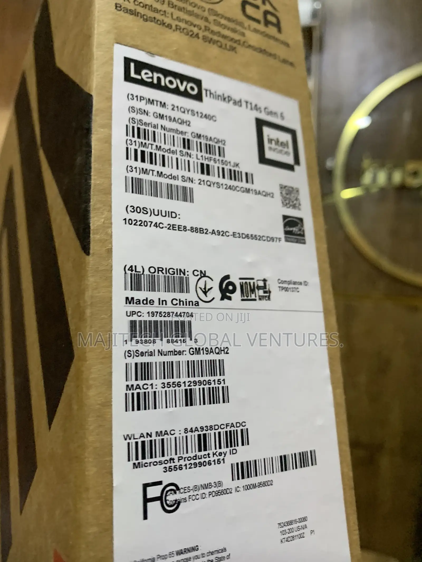 New Laptop Lenovo ThinkPad T14 32GB Intel Core Ultra 5 SSD 512GB