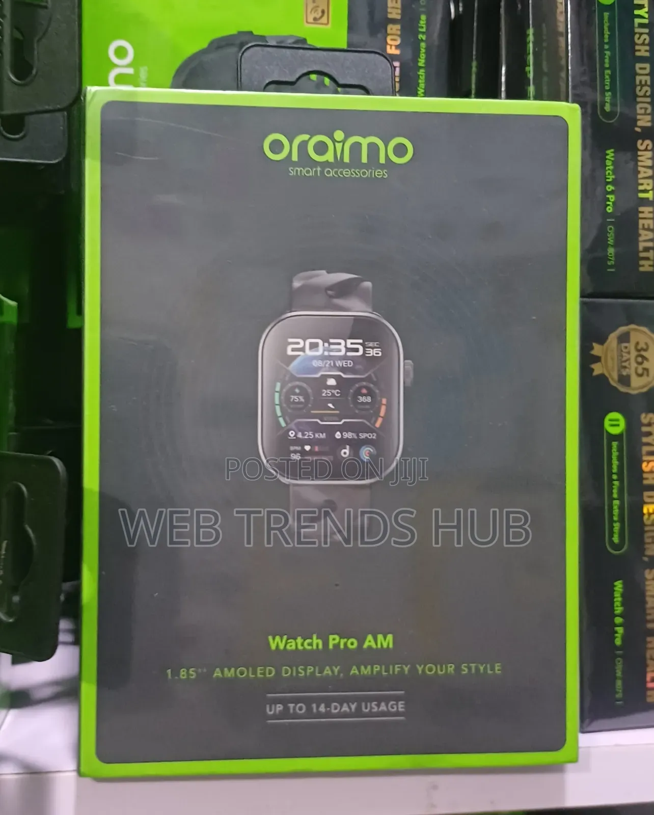 Oraimo Watch Pro AM (OSW-811H) - AMOLED Screen Health Tracker