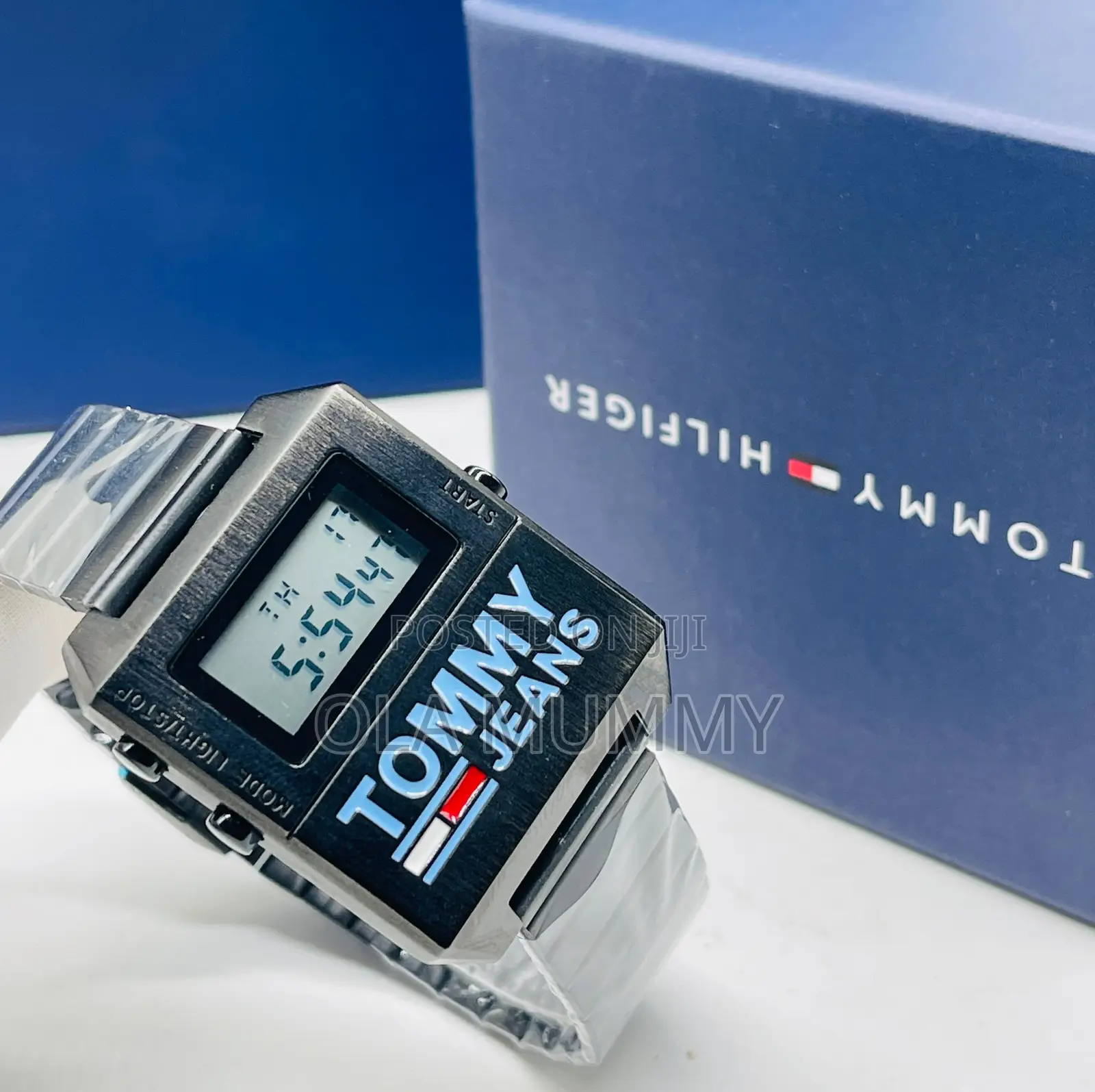 Tommy Hilfiger Linear Digital Chain Wristwatch