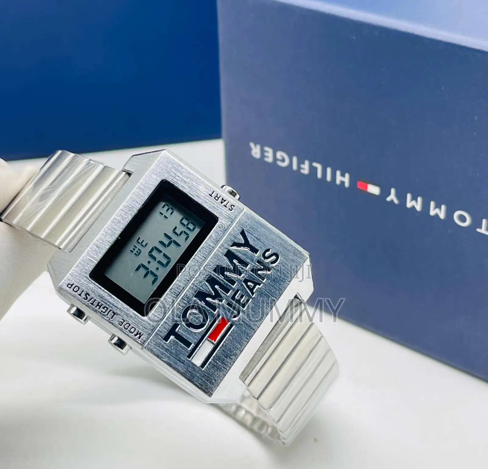 Tommy Hilfiger Linear Digital Chain Wristwatch