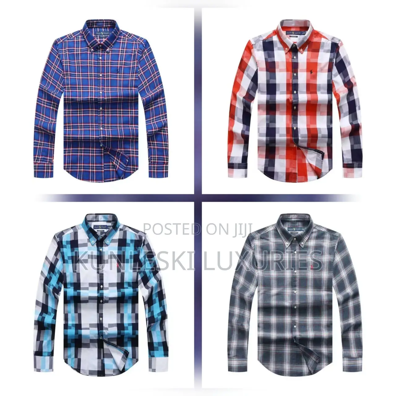 Original Polo Ralph Lauren Long Sleeve Checkers Shirt Collection