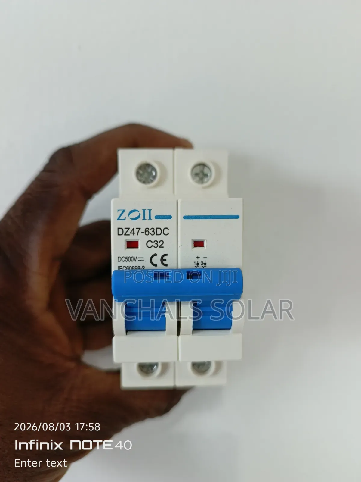 Dc MCB Pv Circuit Breaker 32a 2p