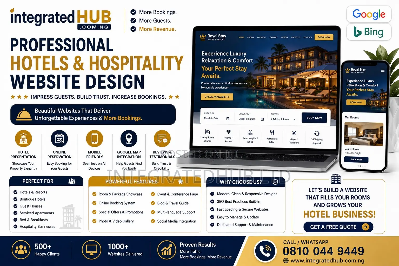 Hotel Website With Online Booking Payment Integration