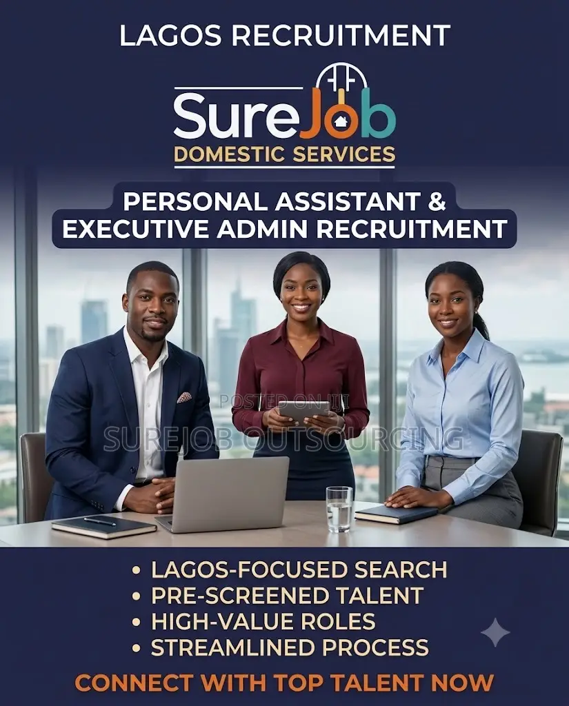 Personal Assistant Executive Admin Recruitment in Lagos