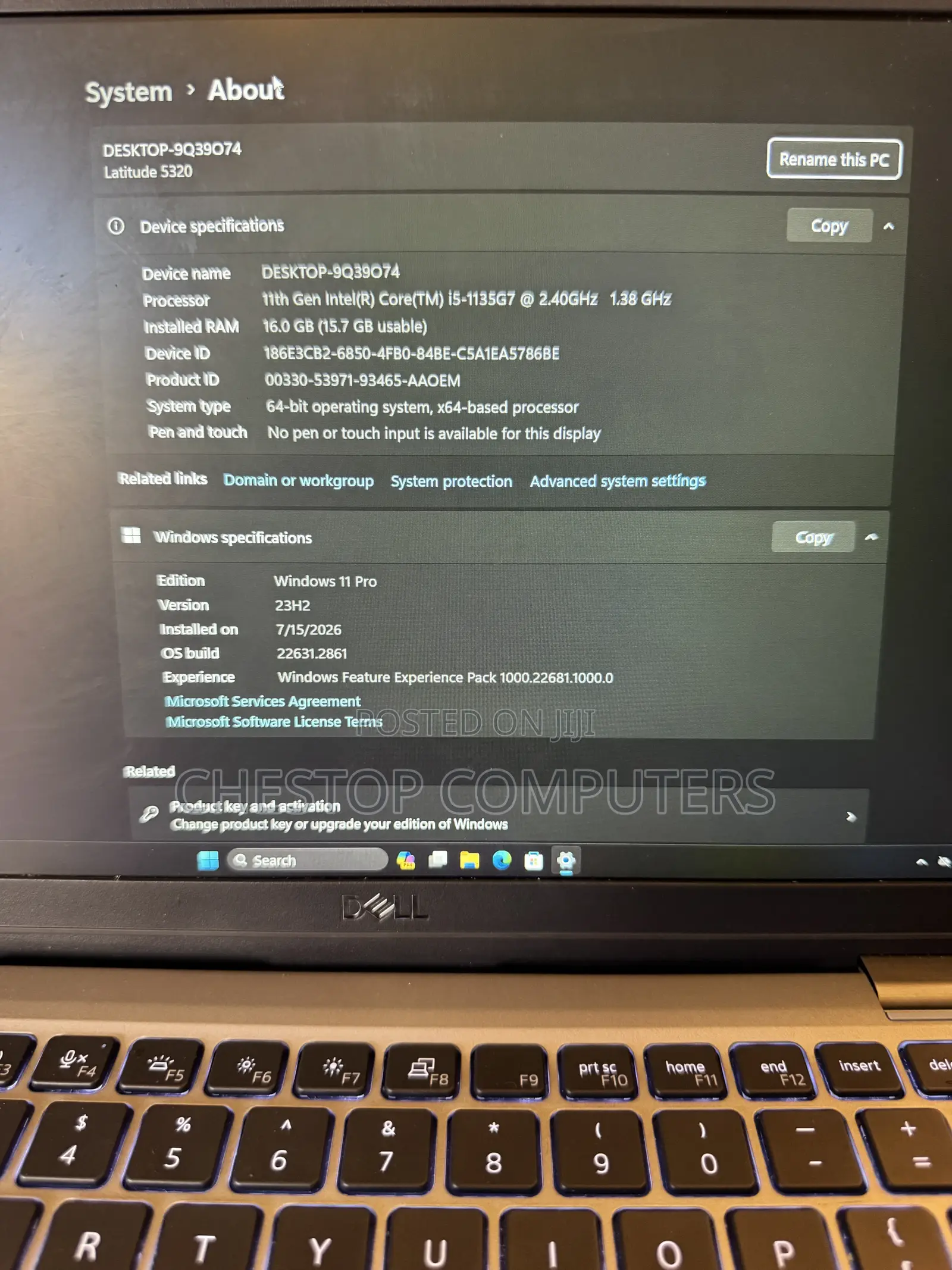 Laptop Dell Latitude 5320 16GB Intel Core i5 SSD 512GB
