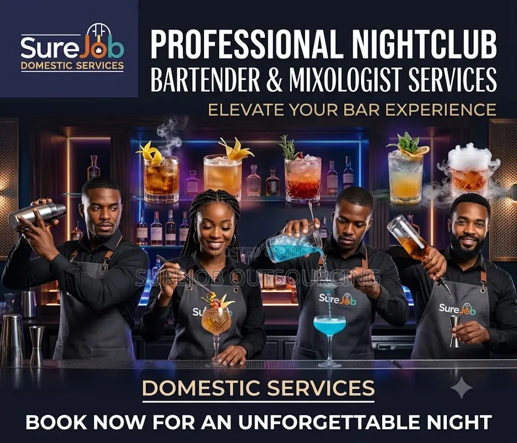 Professional Nightclub Bartender Mixologist Services