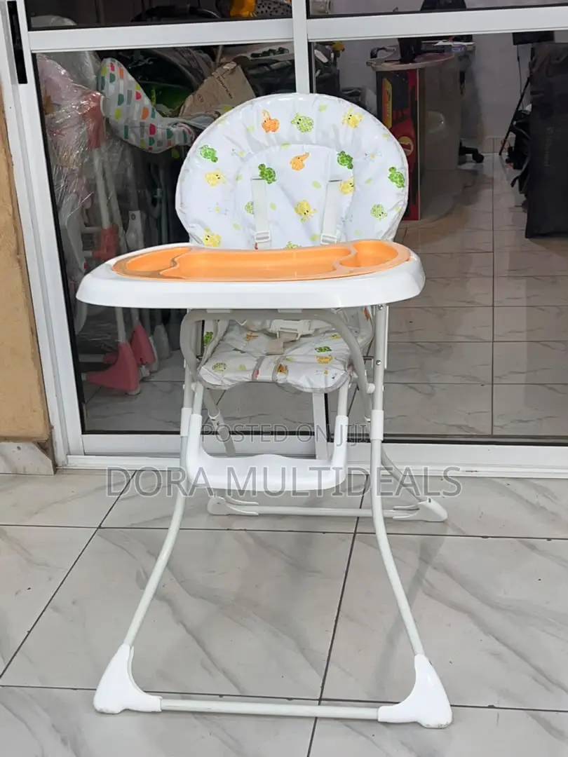 Solid Imported Baby Feeding High Chair With Double Tray