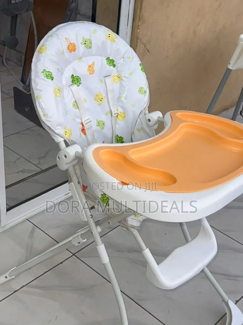 Solid Imported Baby Feeding High Chair With Double Tray
