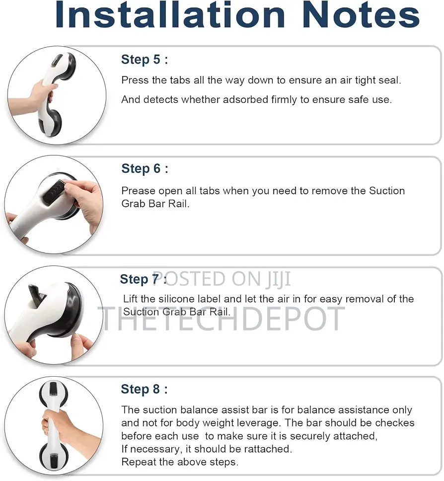 Newthinking Suction Bathroom Grab Rail