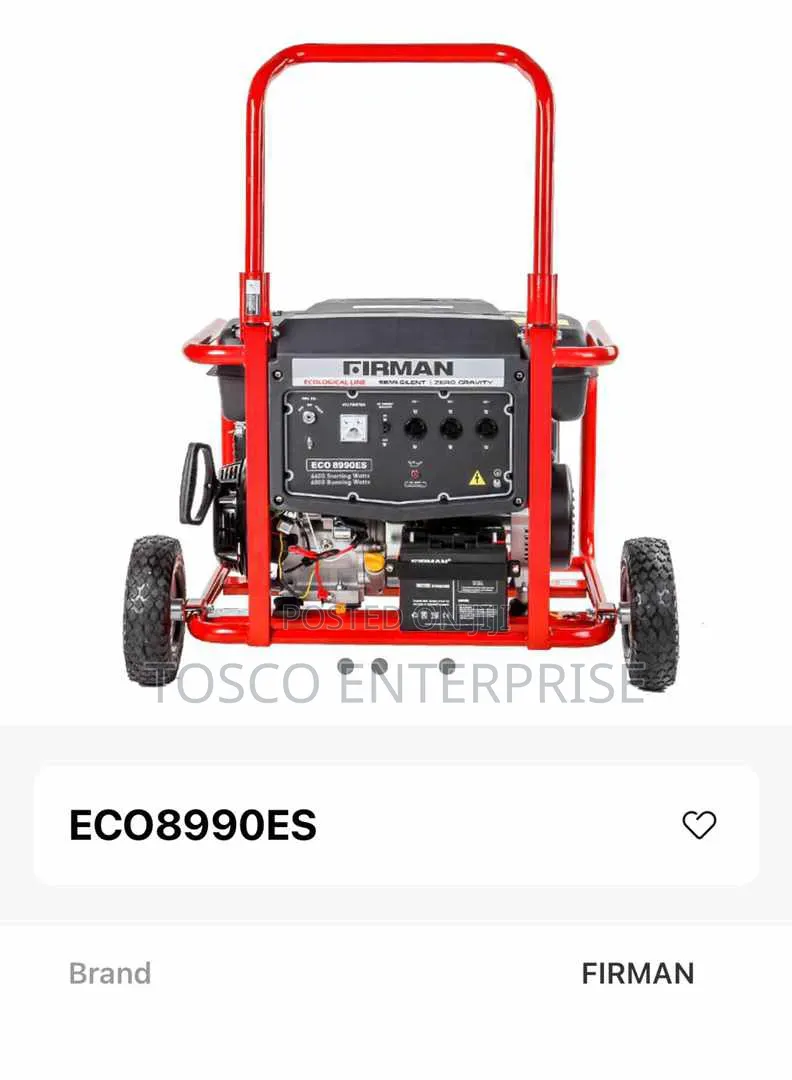 Firman ECO10990ES 7.0KW Key Start Petrol Generator – 100% Copper Coil