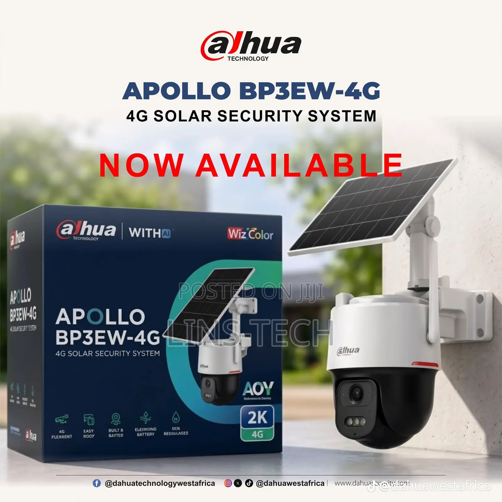 Dahua 4G Solar PTZ Camera