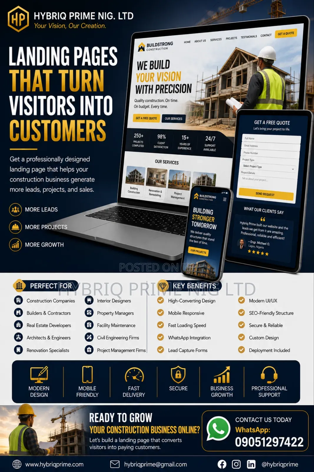 Construction Company Website