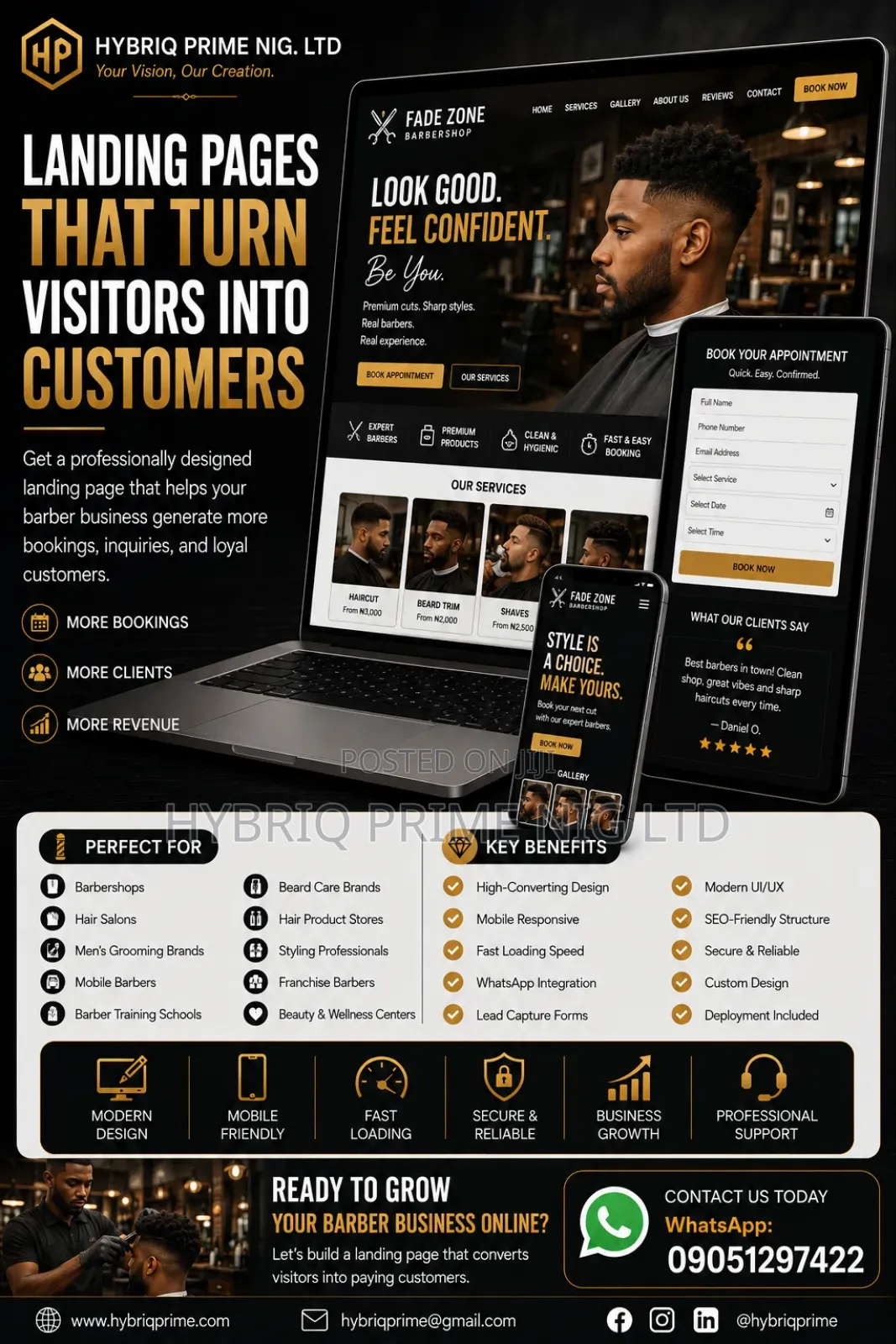 Barber Shop Website