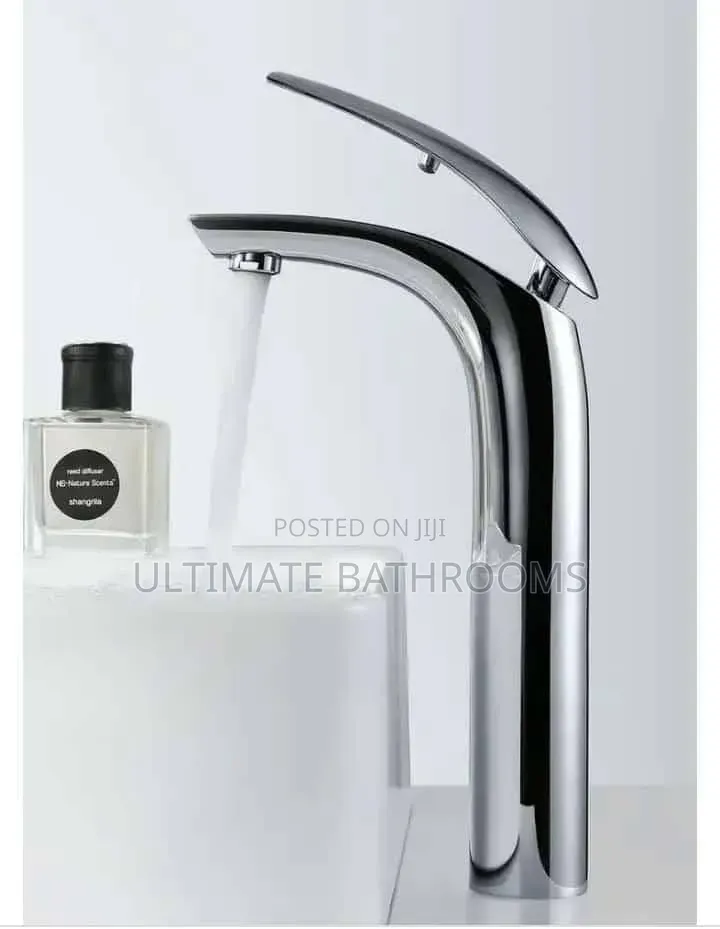 Quality Chrome Long Basin Mixer Faucet for Counter Tops