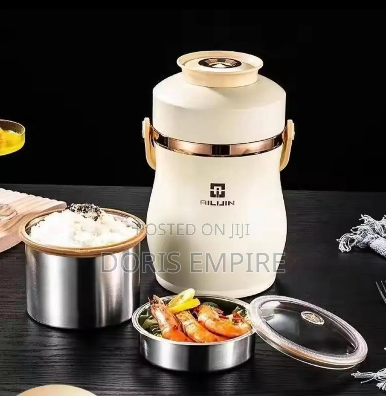 Large Capacity Portable Stainless Steel 304 Insulated Lunch Box.