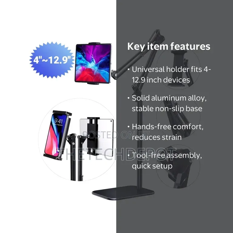 Tablet and Phone Floor Stand