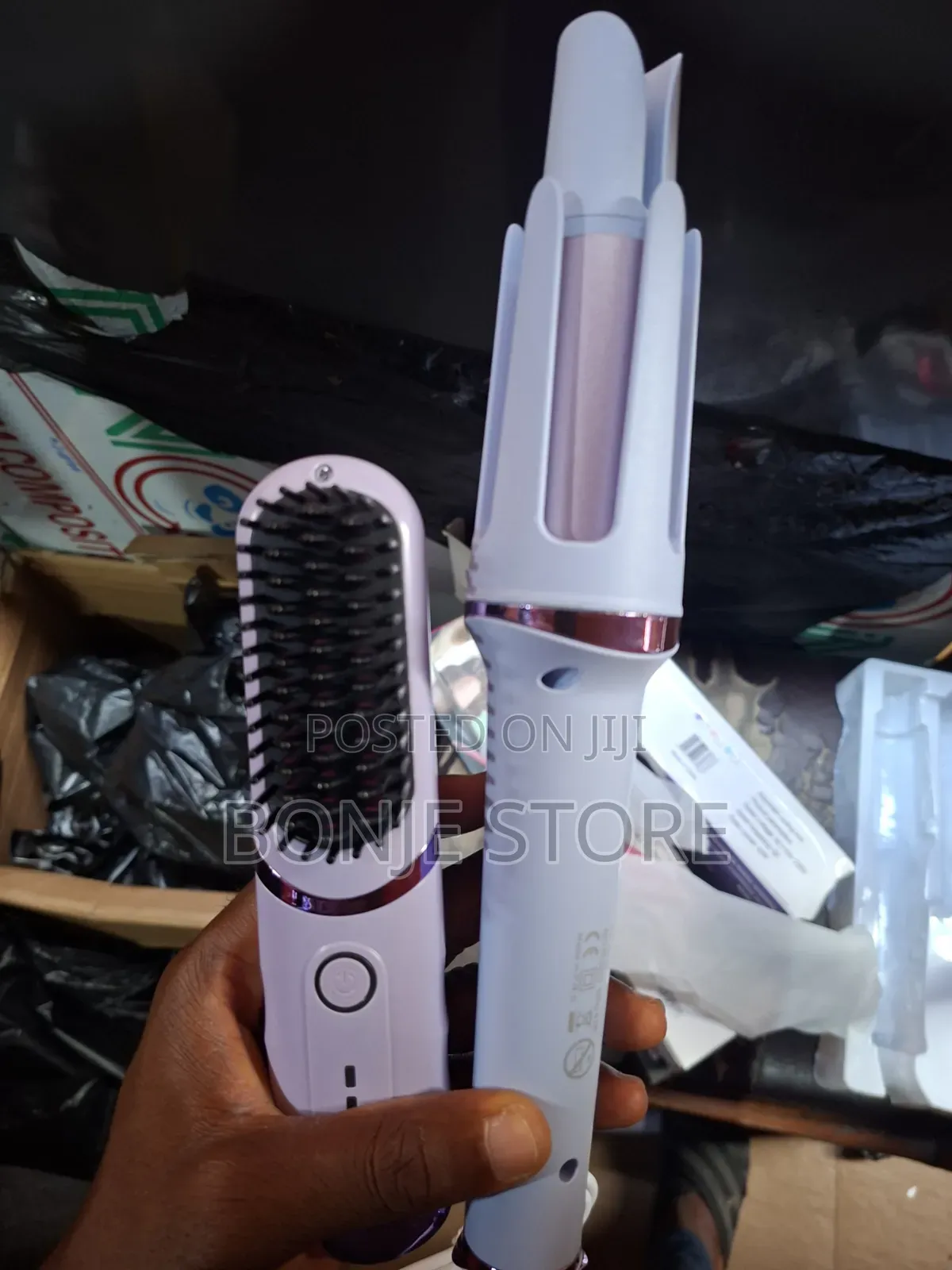 2in1 Automatic Hair Curler and Electric Hair Brush