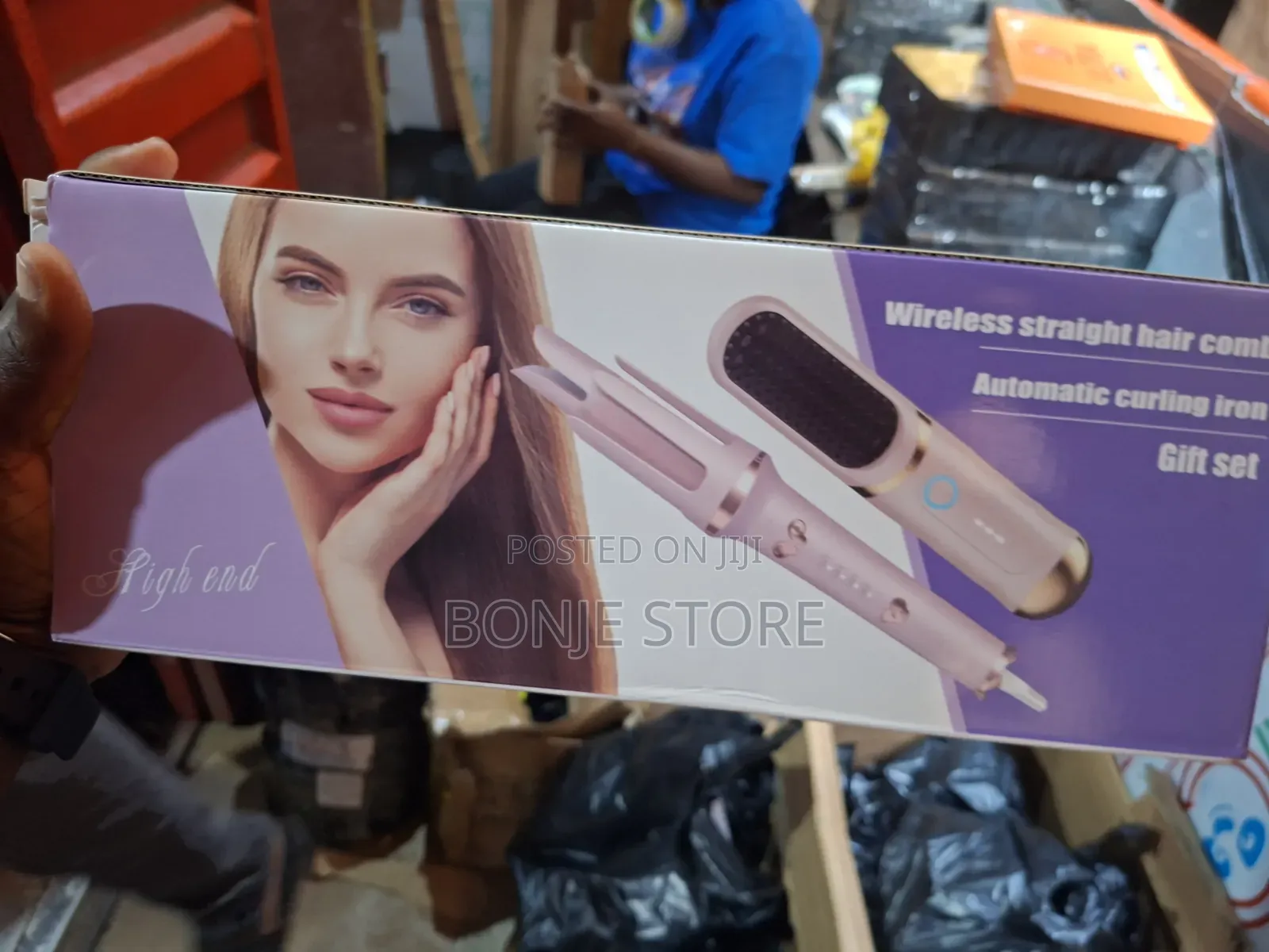 2in1 Automatic Hair Curler and Electric Hair Brush