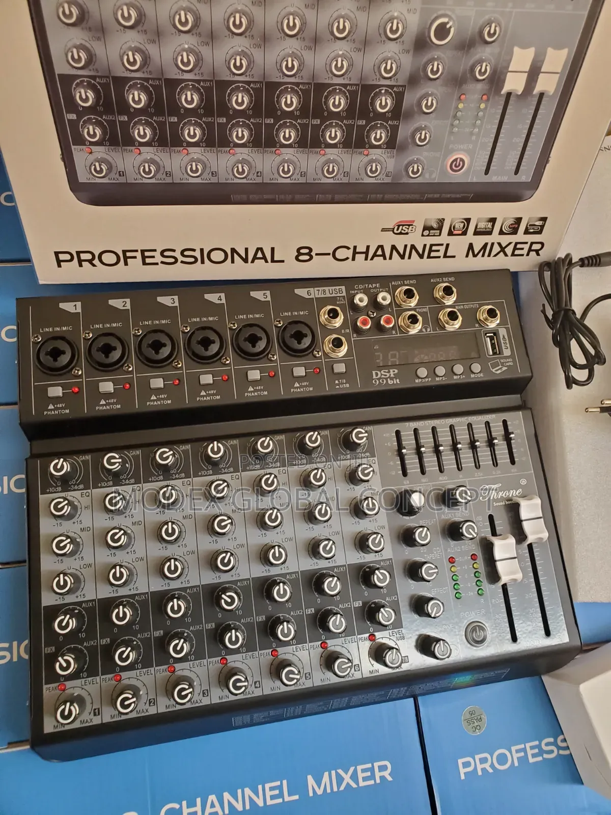 8-Channel Digital Mixer Console.