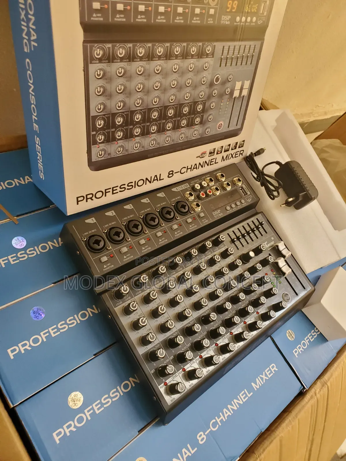 8-Channel Digital Mixer Console.