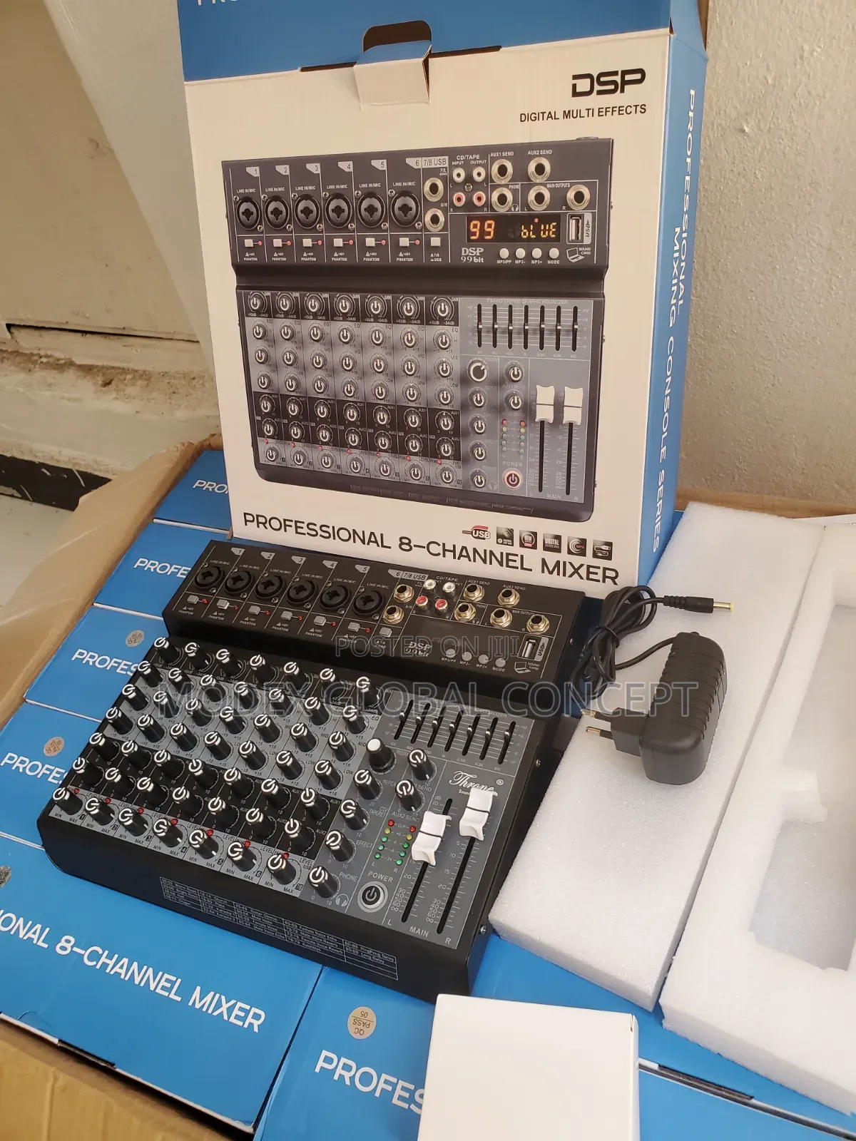 8-Channel Digital Mixer Console.