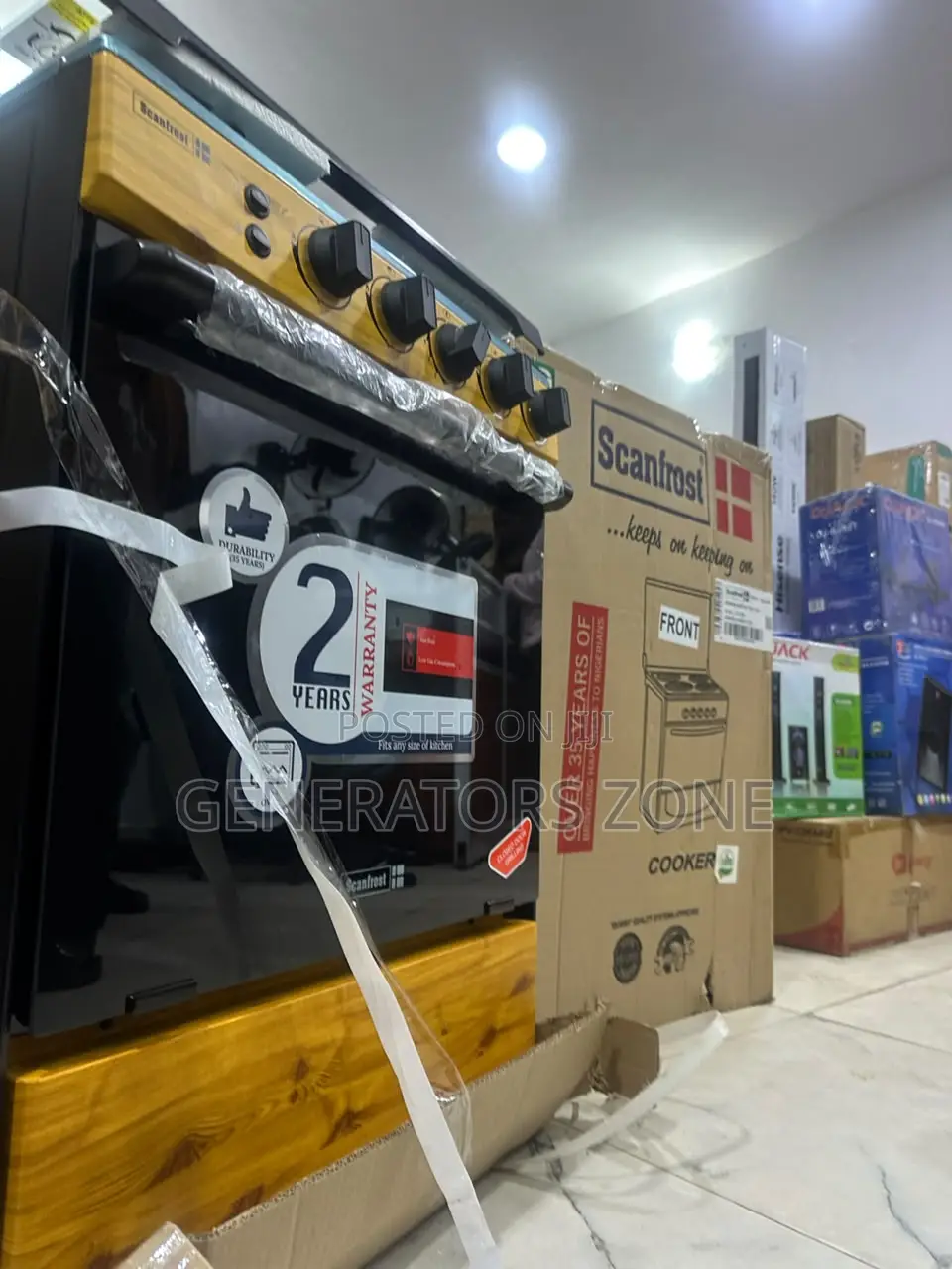 Scanfrost 60x60 4-Burner Gas Cooker With Oven