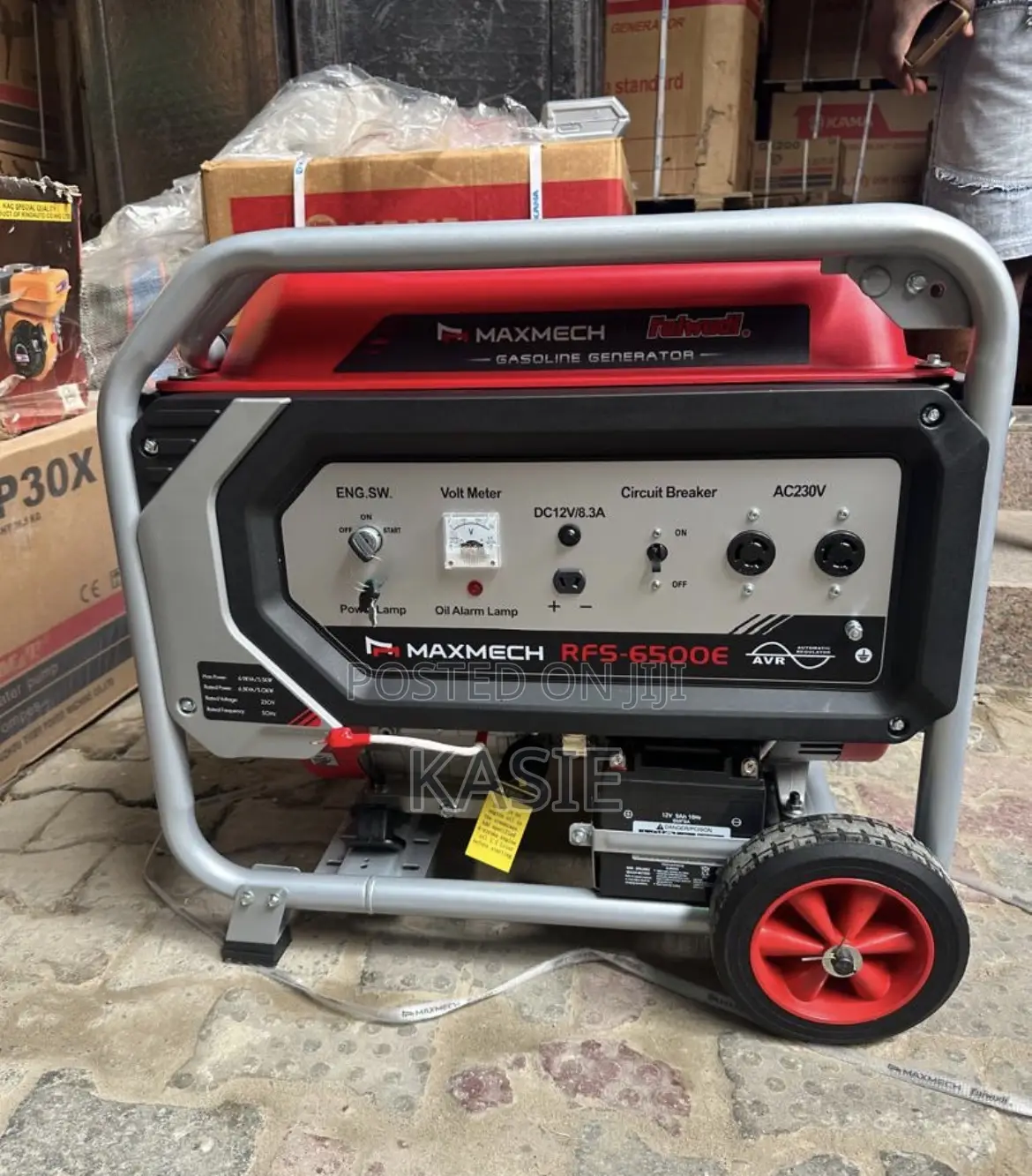 6.5kva Original Maxmech Petrol Key Start Generator