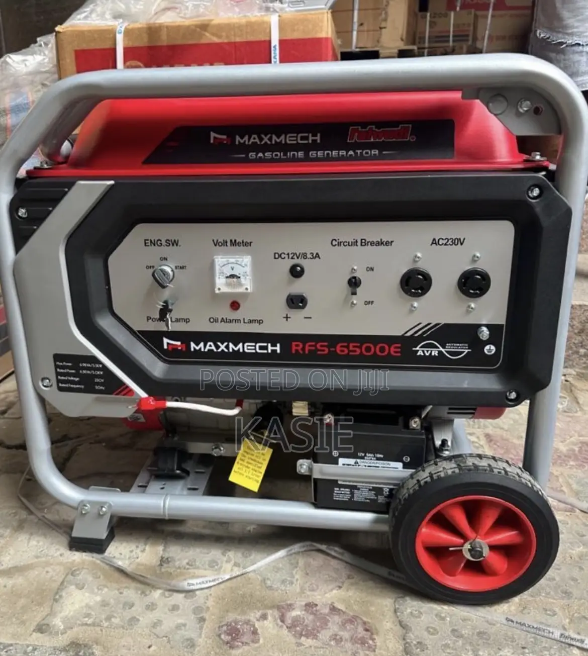 6.5kva Original Maxmech Petrol Key Start Generator